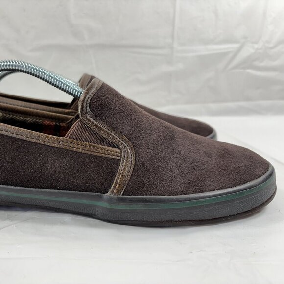 Woolrich Mens Brown Leather Slip On Loafer Shoes - Picture 1 of 14